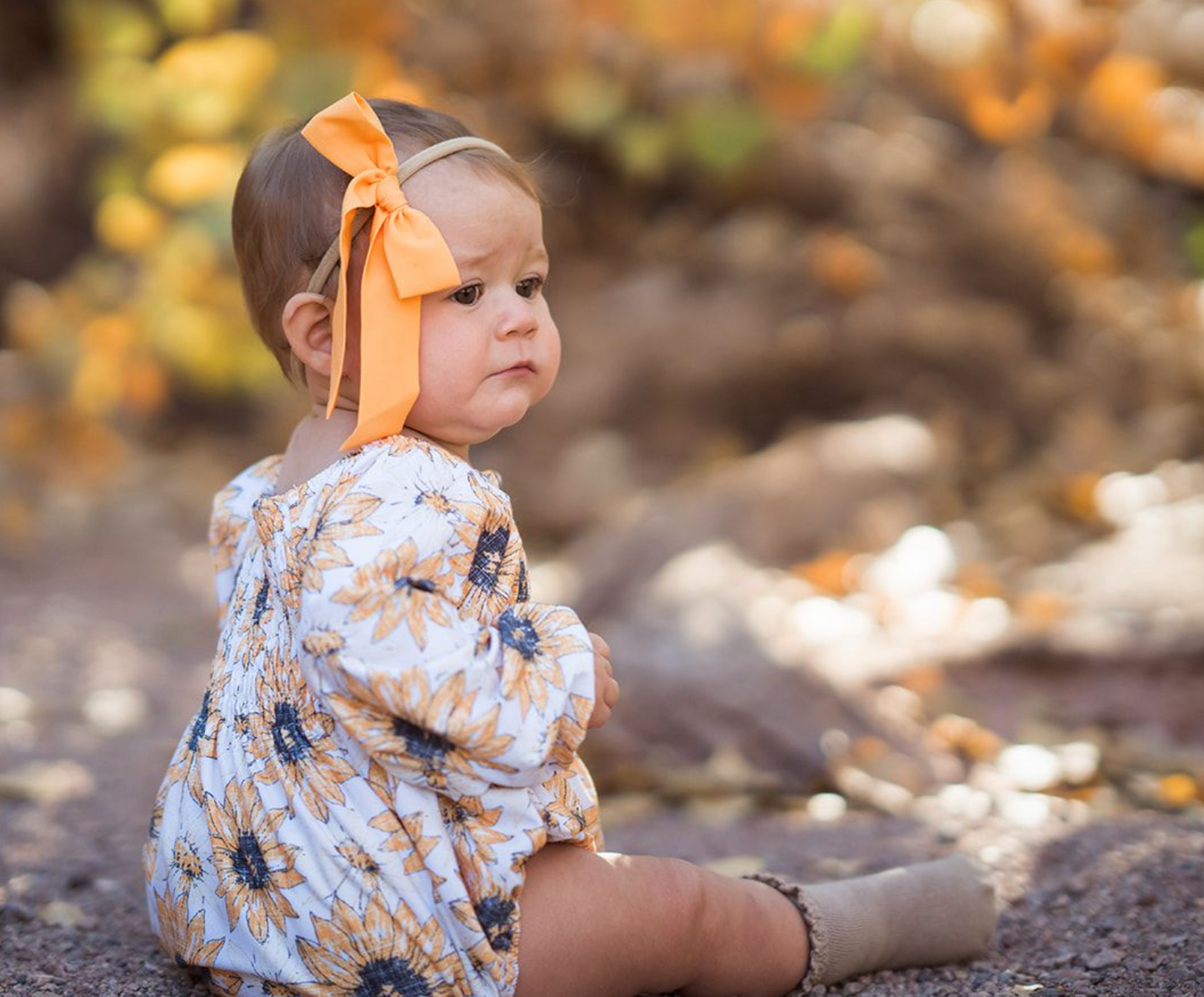 Boho Romper Sunflowers