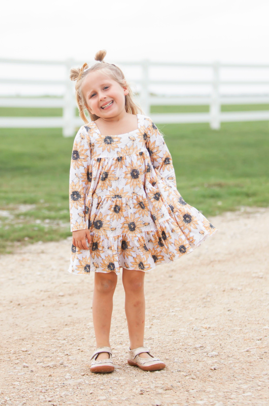 Garden Twirlers Sunflowers Dress