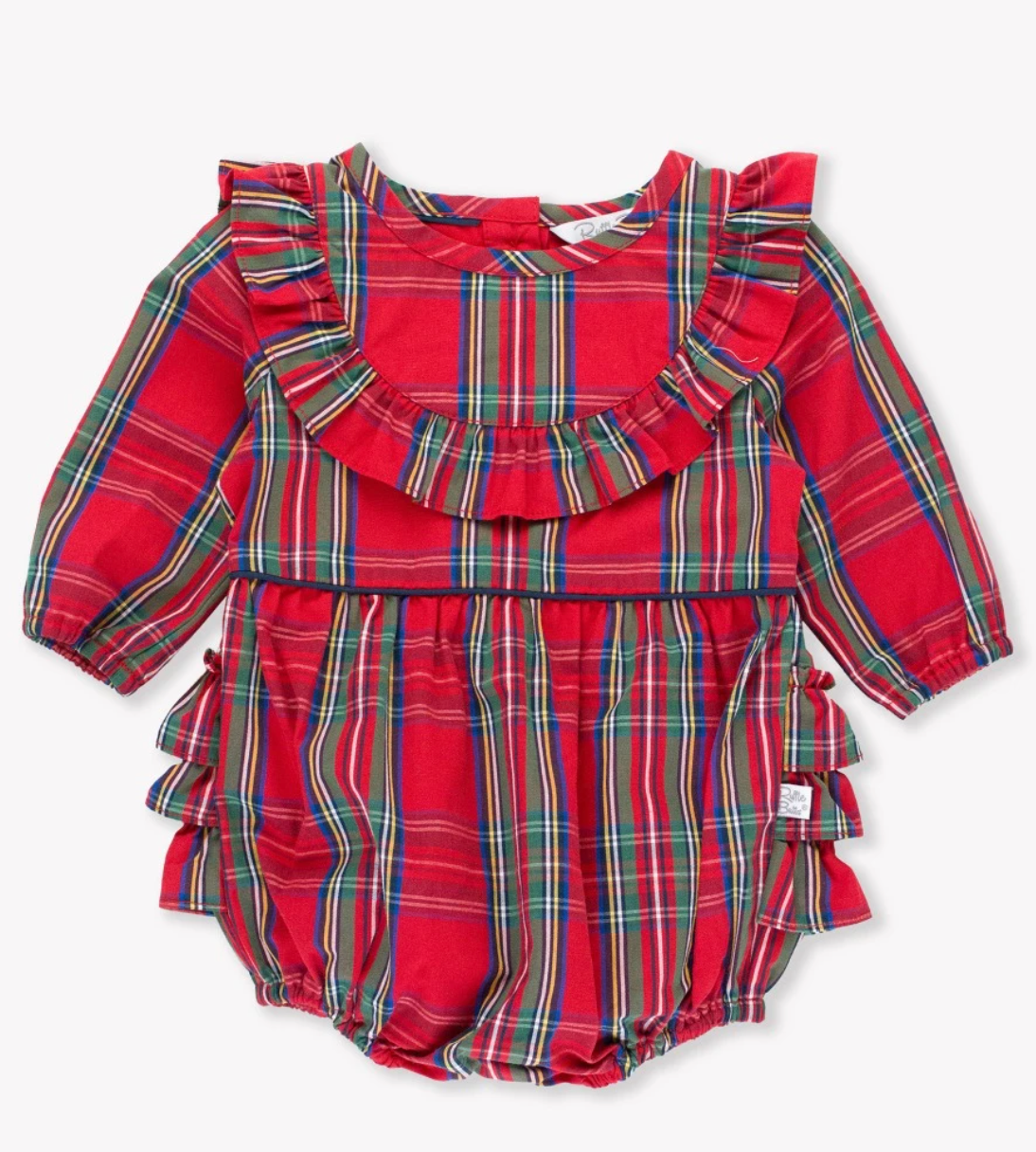 Tis the Season  Plaid Bubble Romper