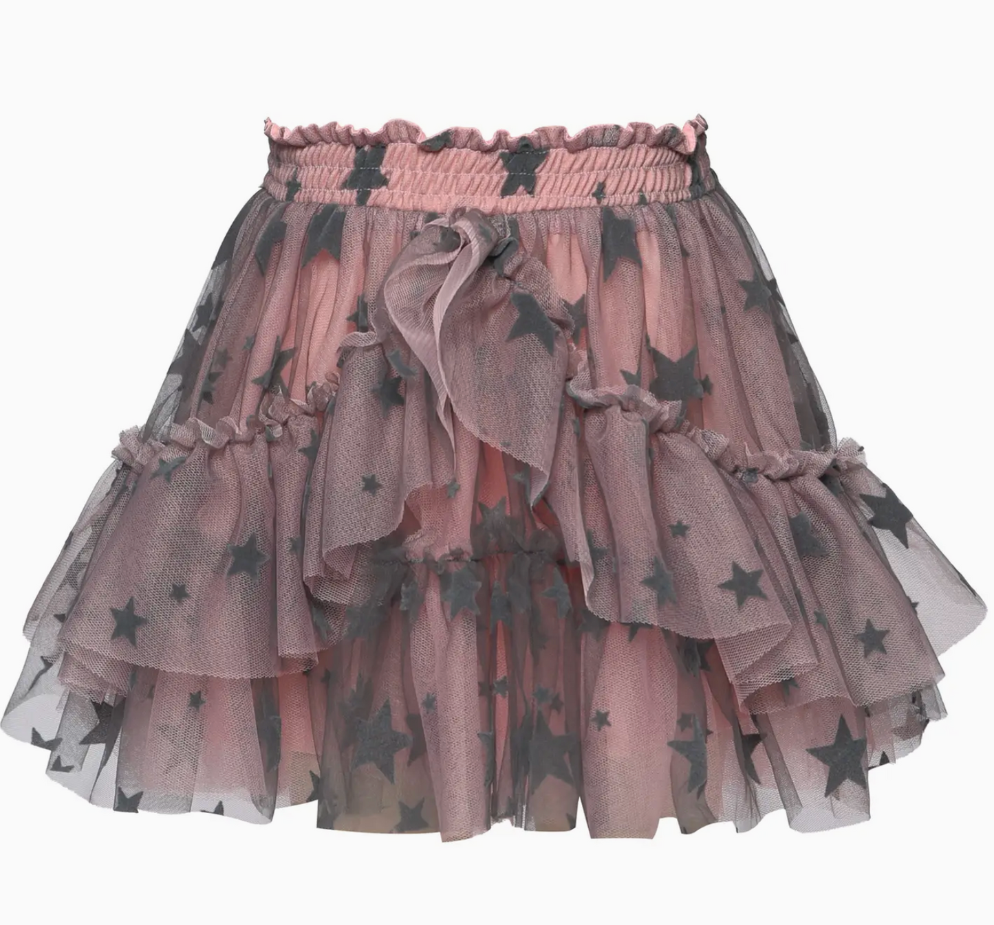 Star Mesh TuTu Skirt Grey