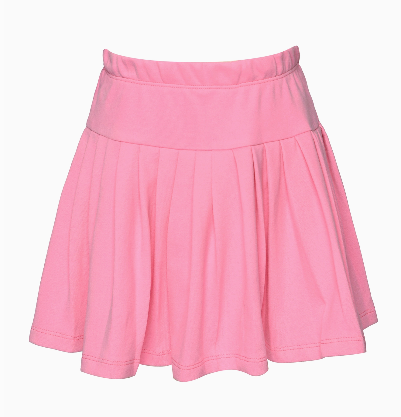 Pink Pleated Knit Skirt