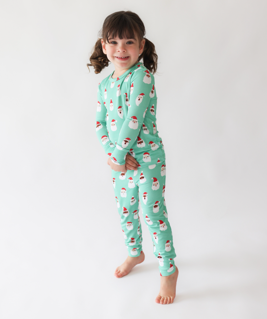 Posh Peanut Santa Medley Long Sleeve Basic Pajama