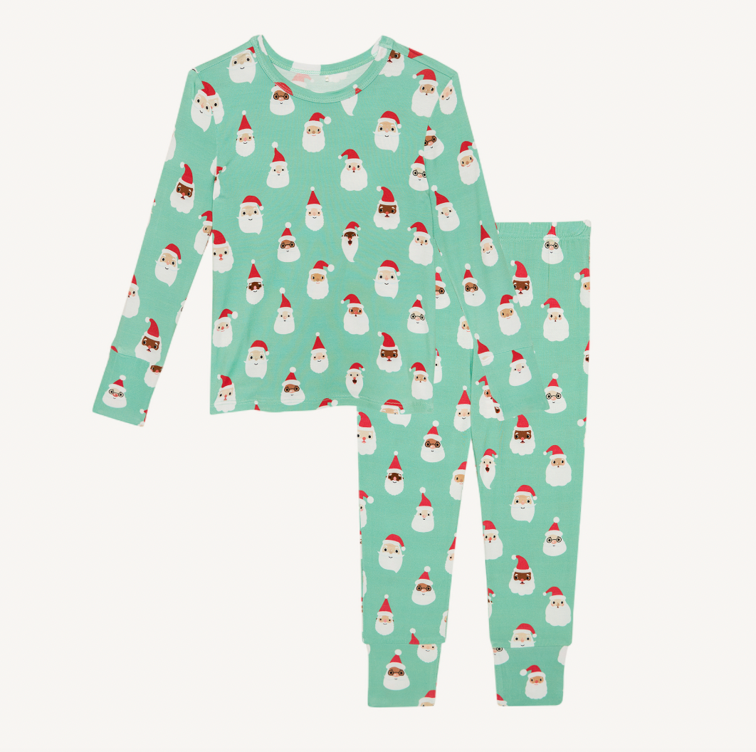 Posh Peanut Santa Medley Long Sleeve Basic Pajama