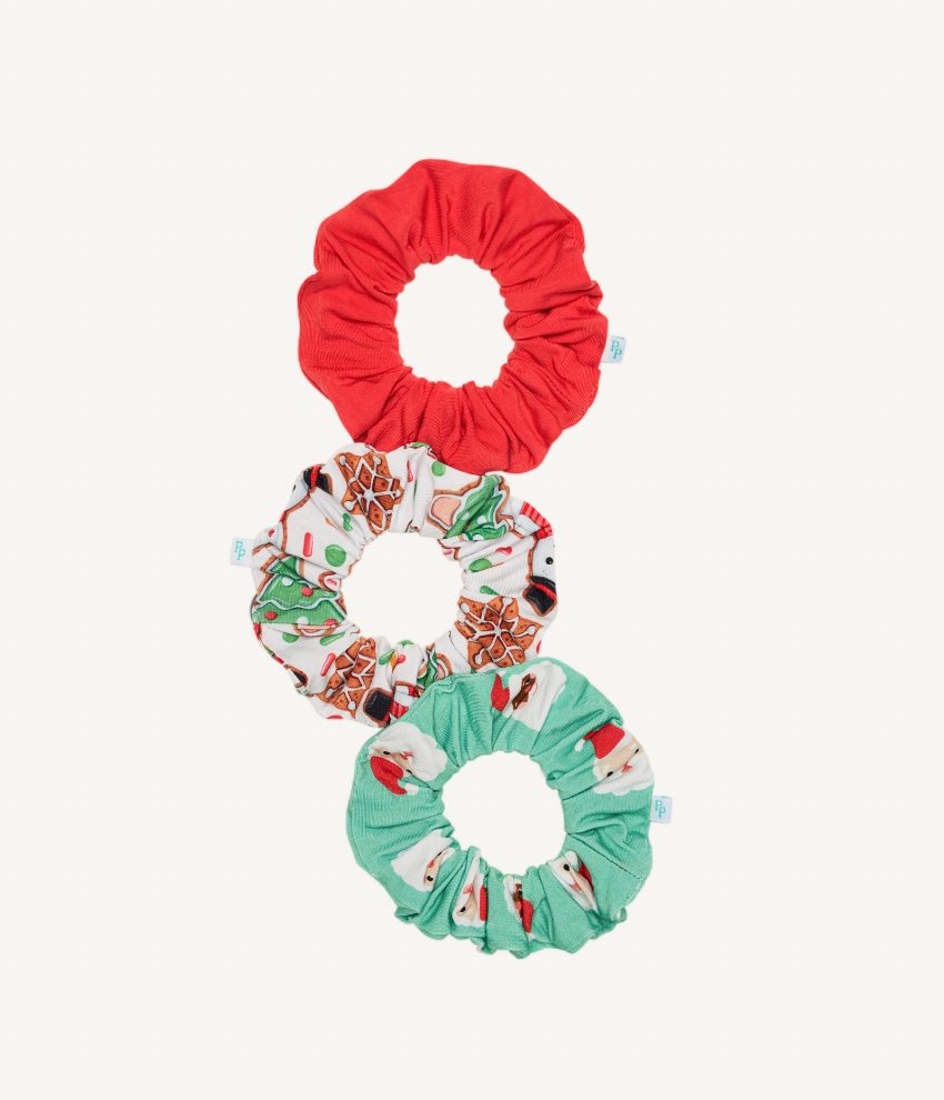 Posh Peanut Santa Medley 3 pk Scrunchies