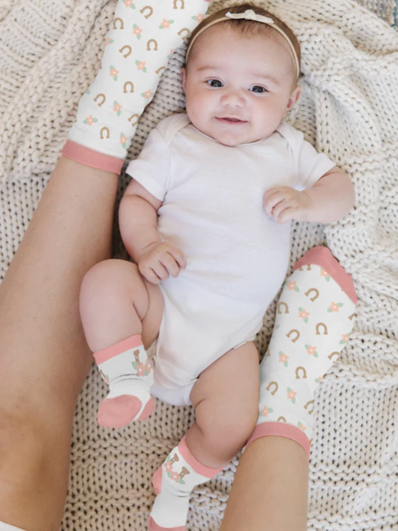 Matching Mama And Me Socks- Bloomin Boot