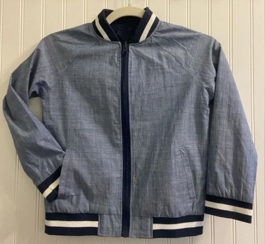 Chambray Sharks Reversible Jacket