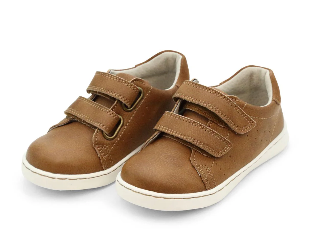 Kyle Double Velcro Sneaker Chestnut