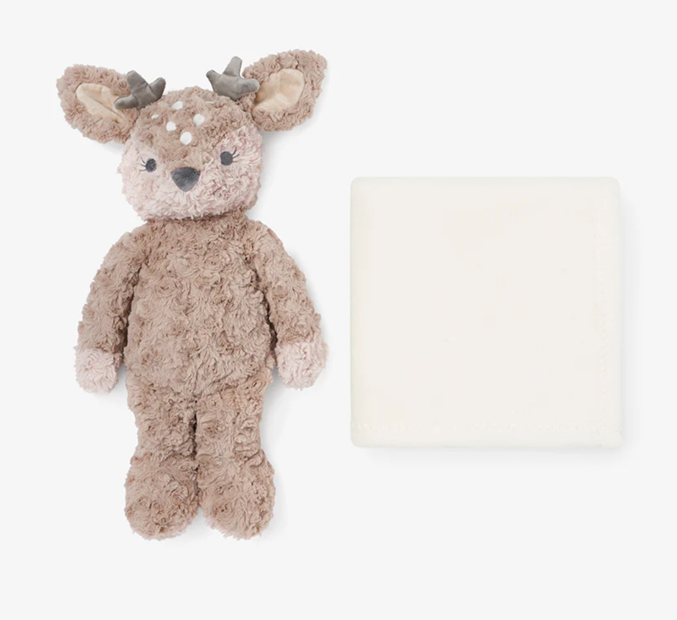 Fawn Bedtime Huggie Plush Toy with Blanket