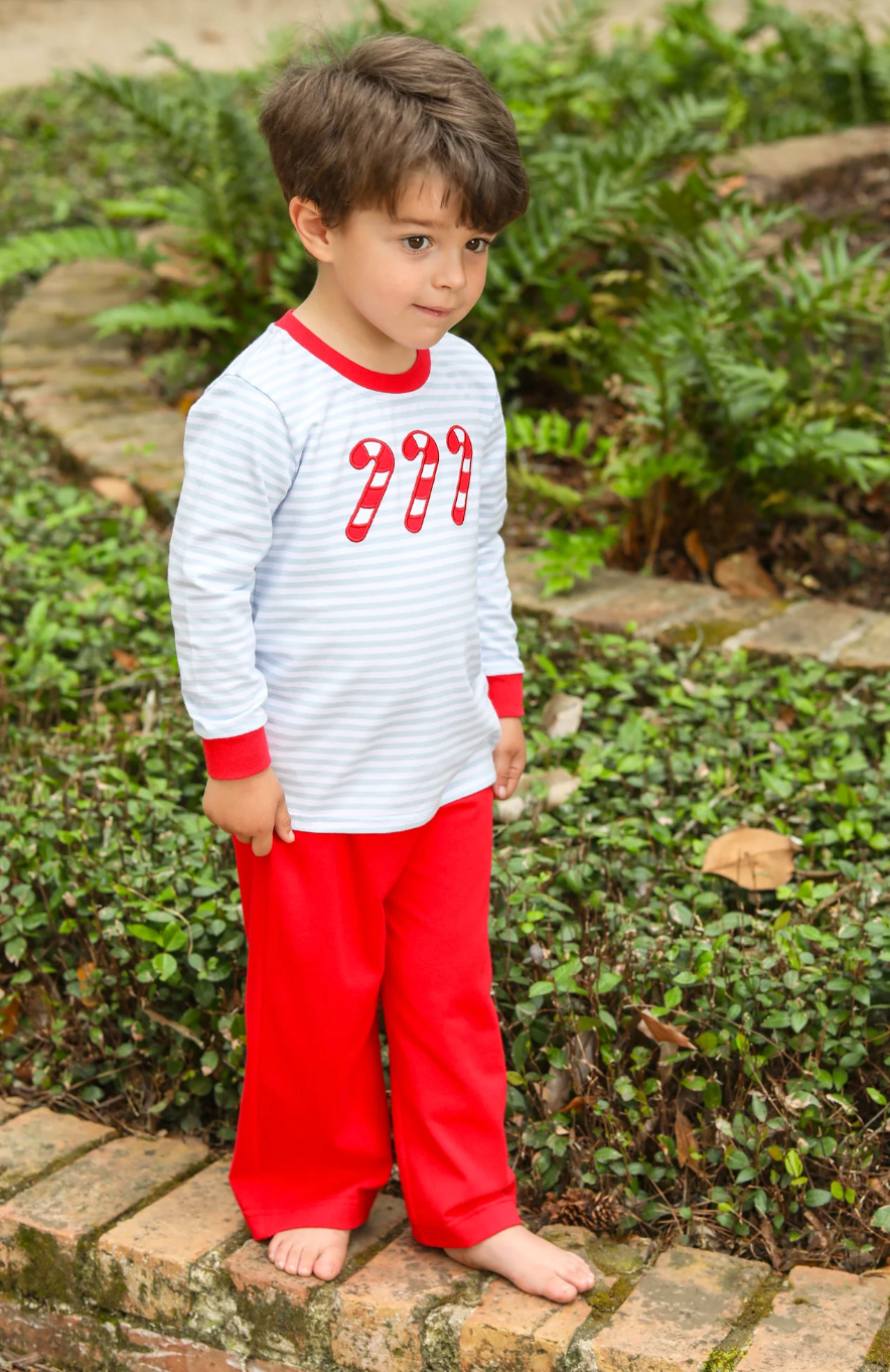 TSK Candy Cane Pants Set Boy