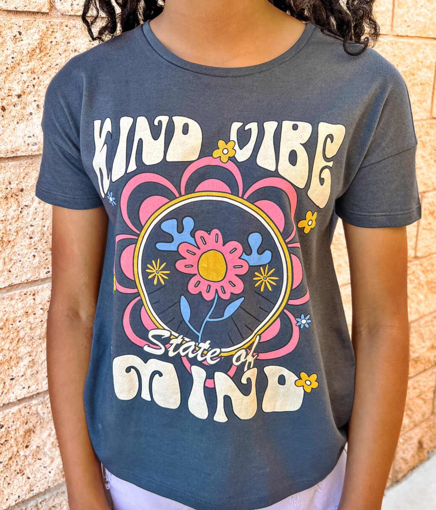 Kind Vibe State of Mind Retro Graphic Tee