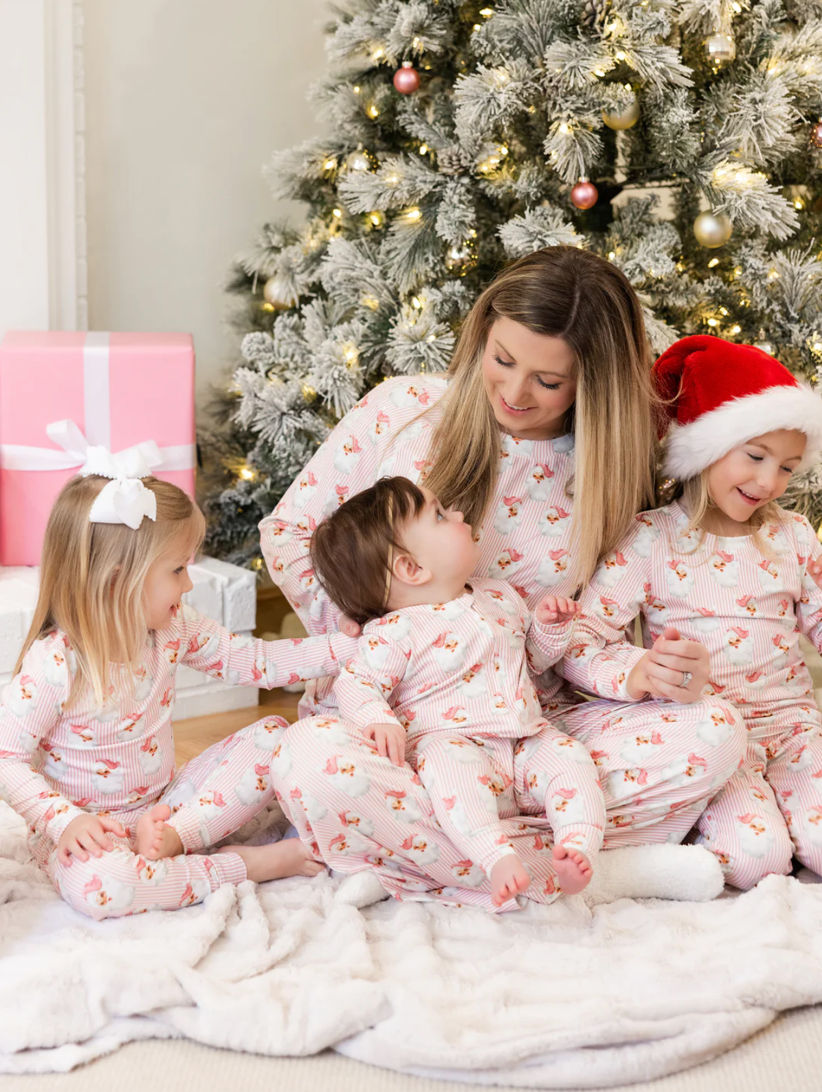 PJ Set Santa Baby Pink