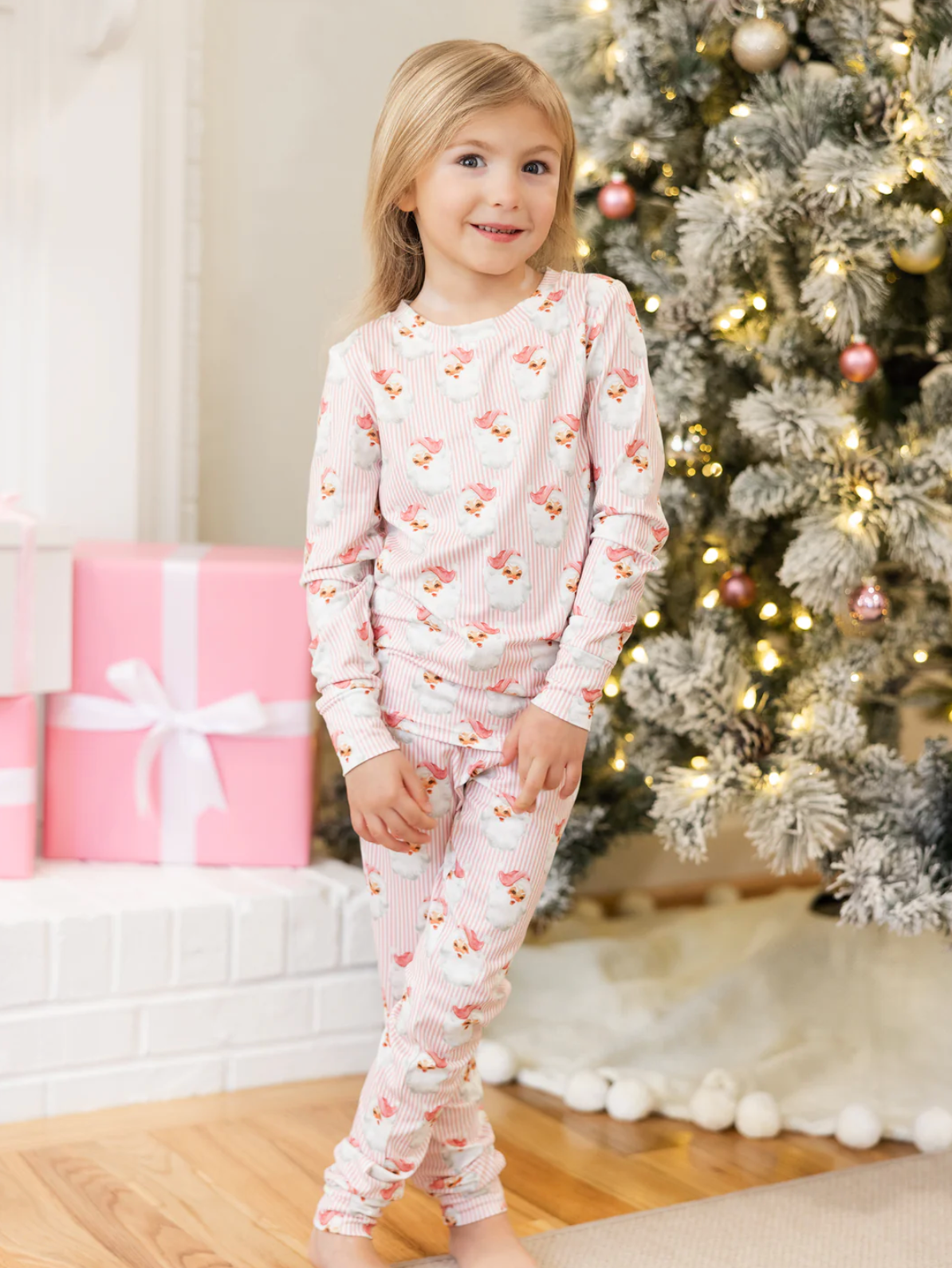 PJ Set Santa Baby Pink