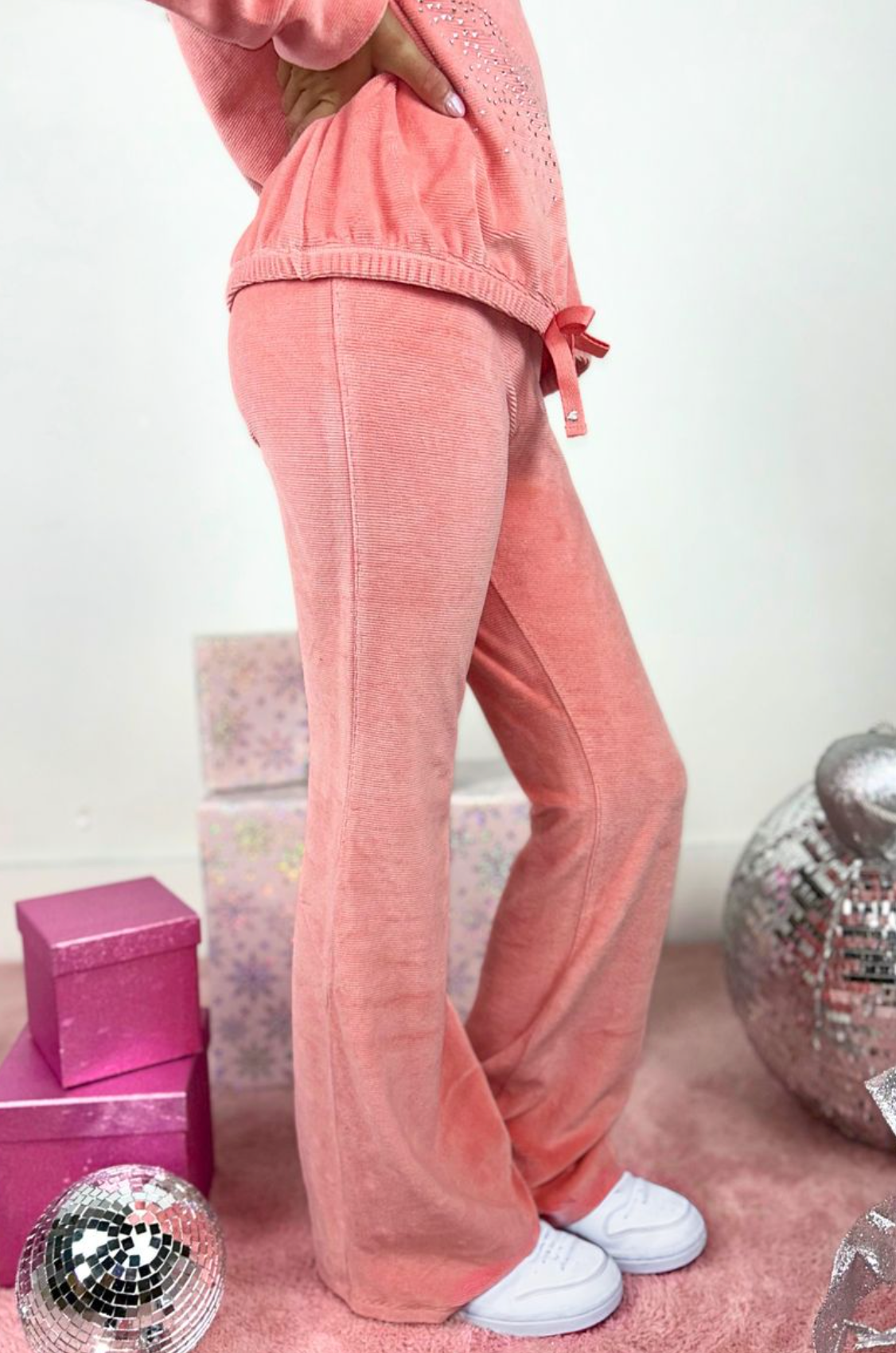 Peach Skin Super Flare Bell Bottom