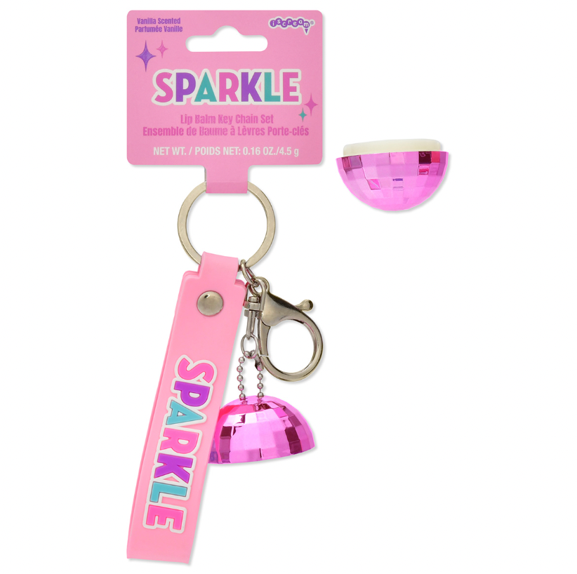 Sparkle Lip Balm Key Chain Set