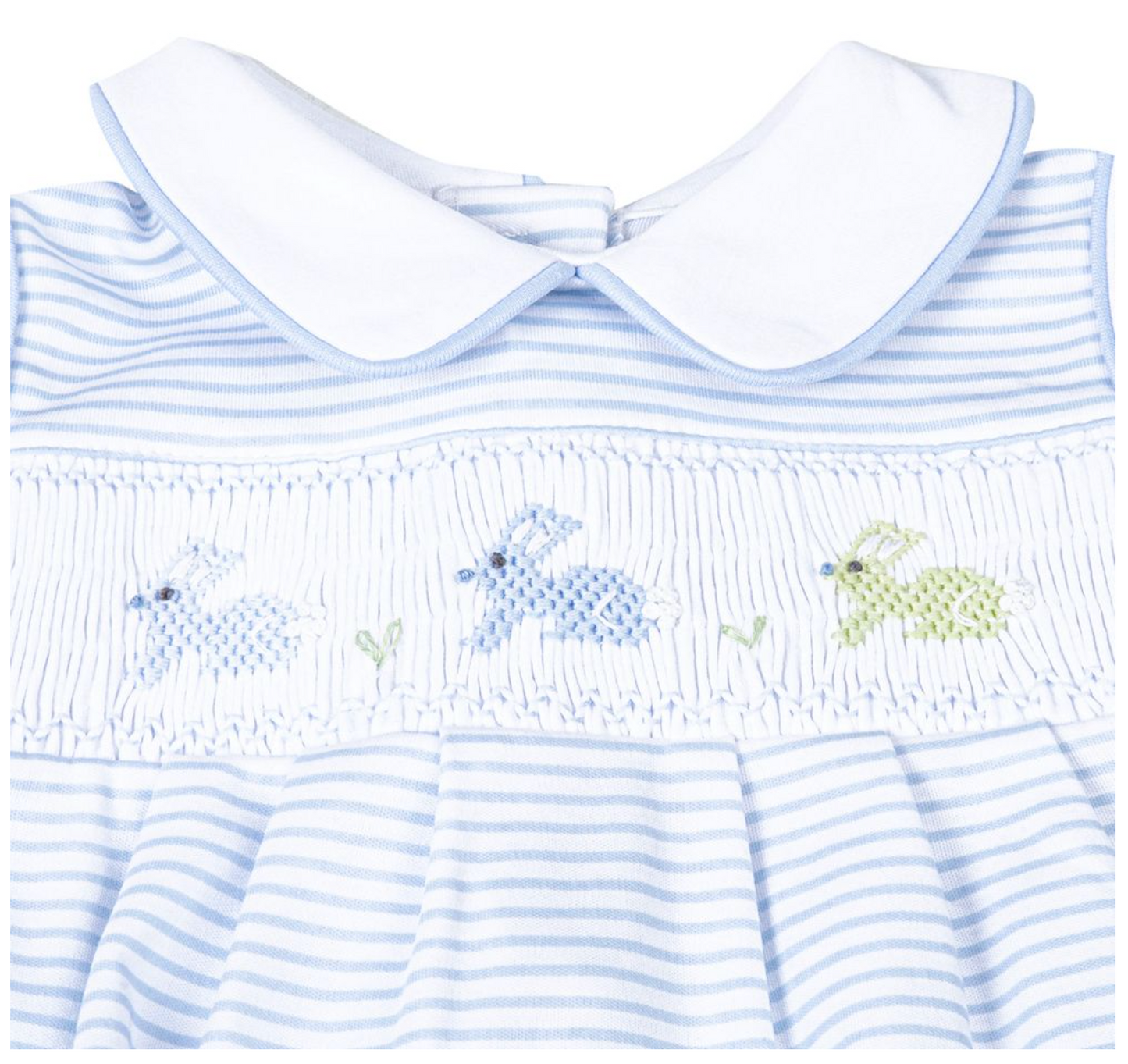 Magnolia Baby Hippity Hop Smocked Classics Bubble Blue