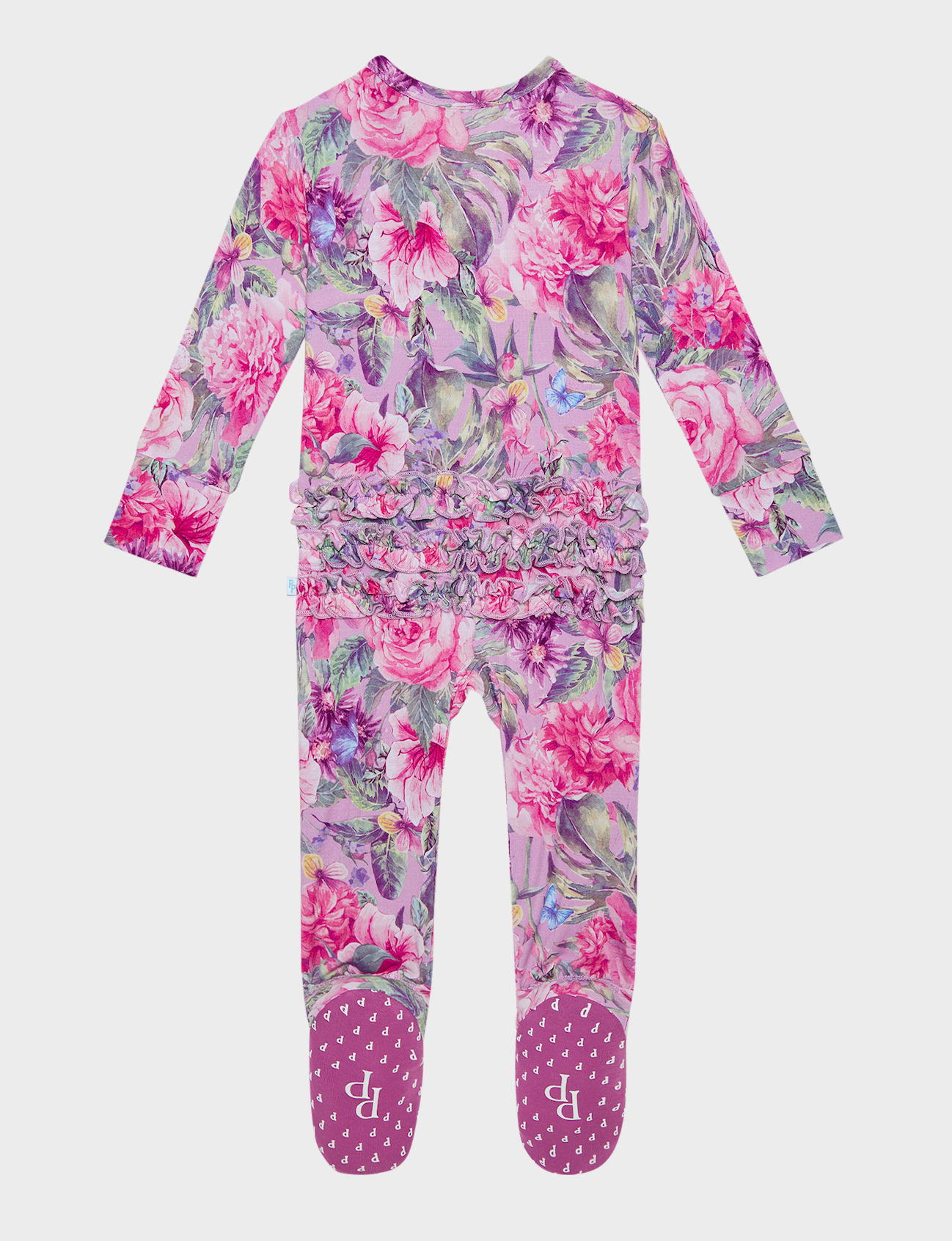 Posh Peanut Ellery Footie Ruffled Zippered One Piece