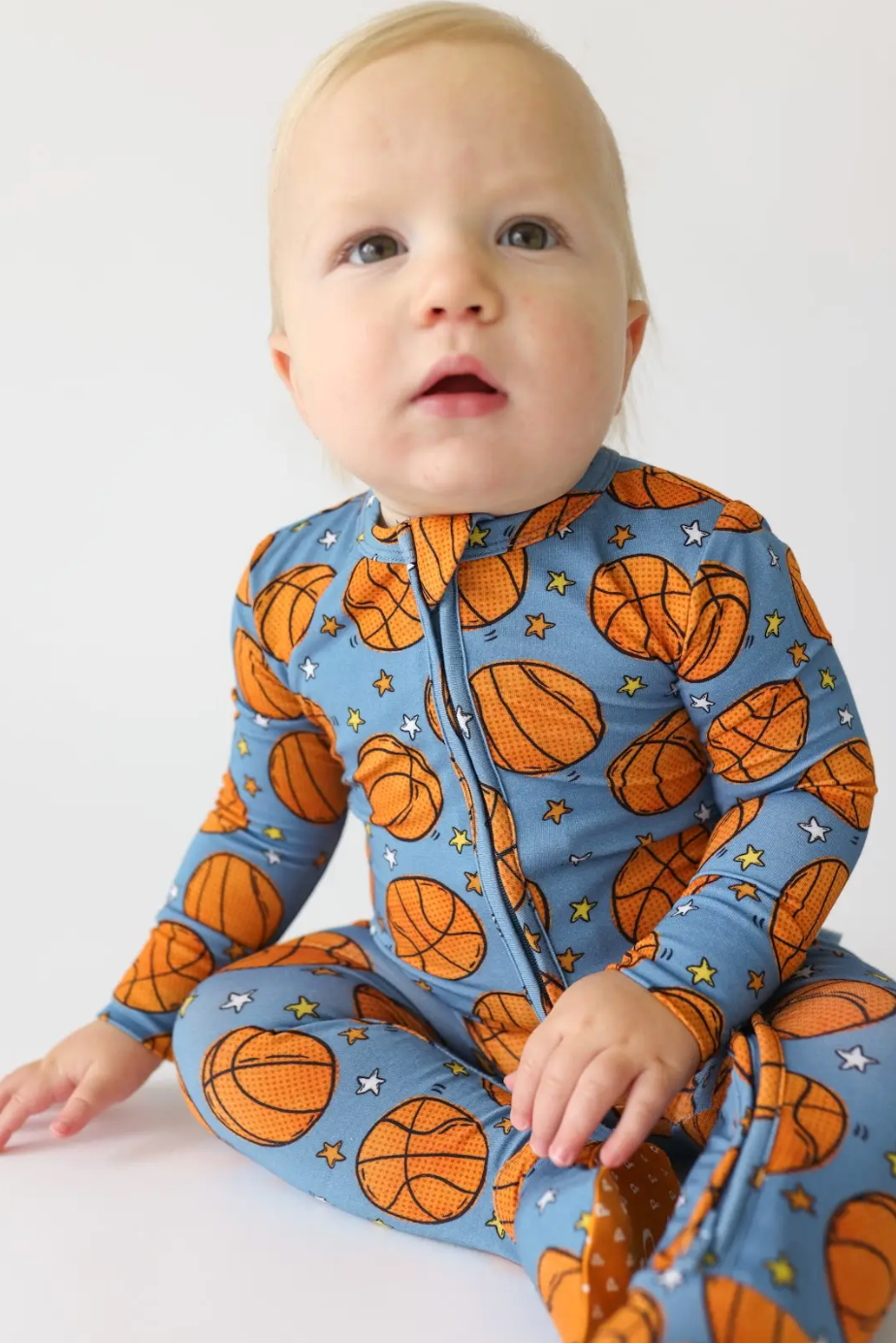Posh Peanut Slam Dunk Footie Zippered One Piece