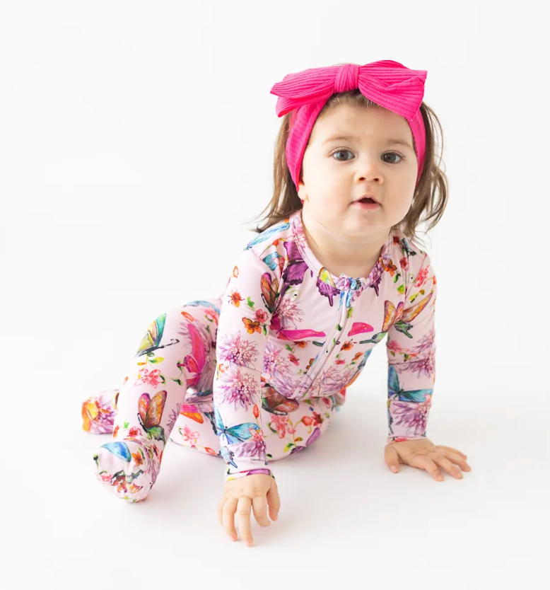 Posh Peanut Watercolor Butterfly Convertible One Piece