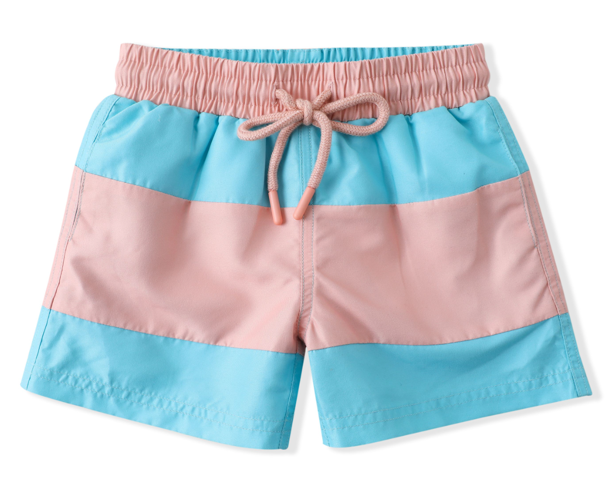 SB UPF 50 Boy Swim ColorBlock Trunks
