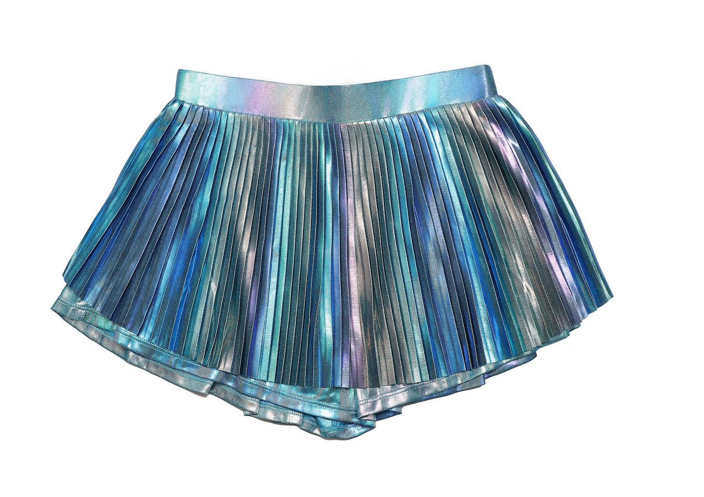 Blue Pleated Skort