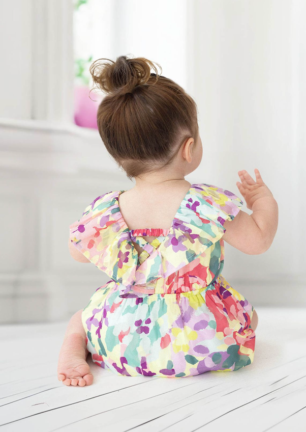 Multi Watercolor Romper