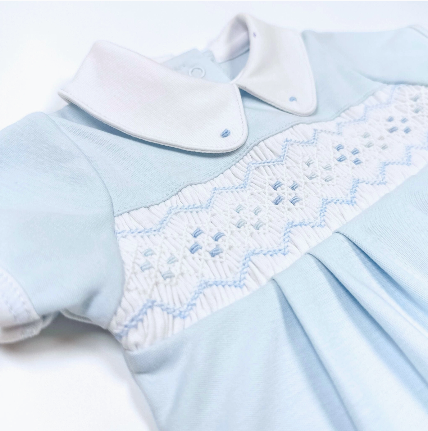 MB Ethan Smocked Short Playsuit