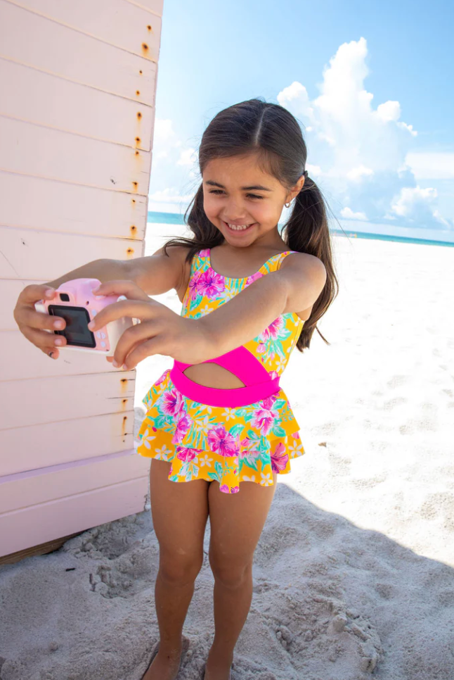 BB Tangerine Tropic One Piece Swimsuit