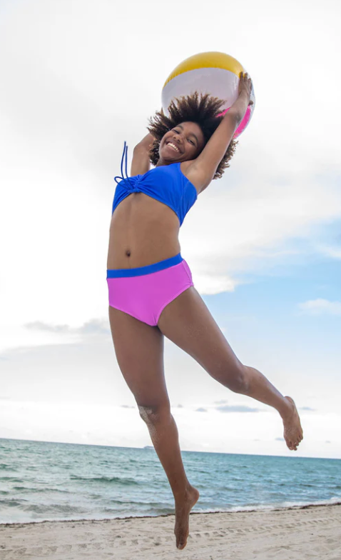 BB MIX & MATCH: Ruched Longline Top | Violet + Maxi Bottom Violet