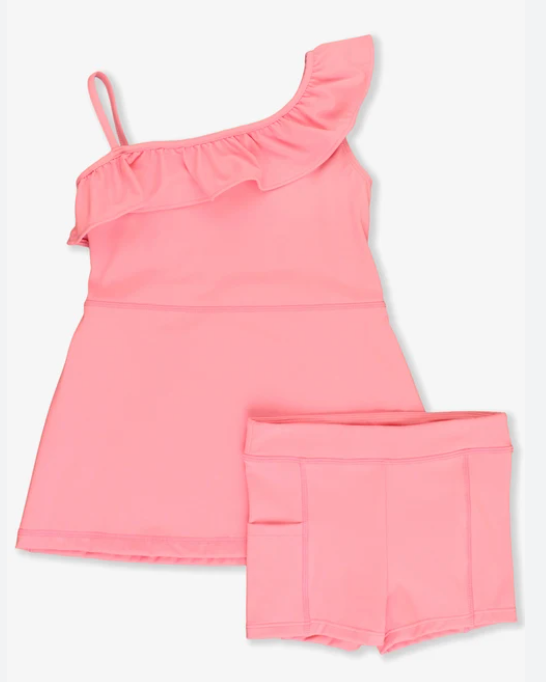 Bubblegum Pink Active Tennis Dress/Bike Short Set