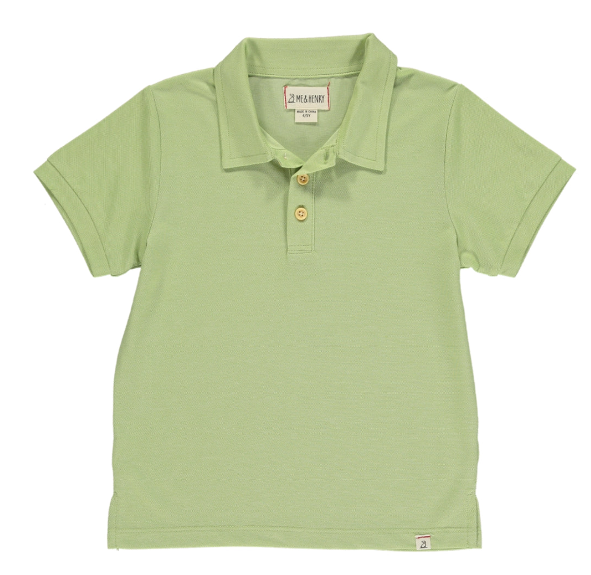 Shipping Green Pique Polo