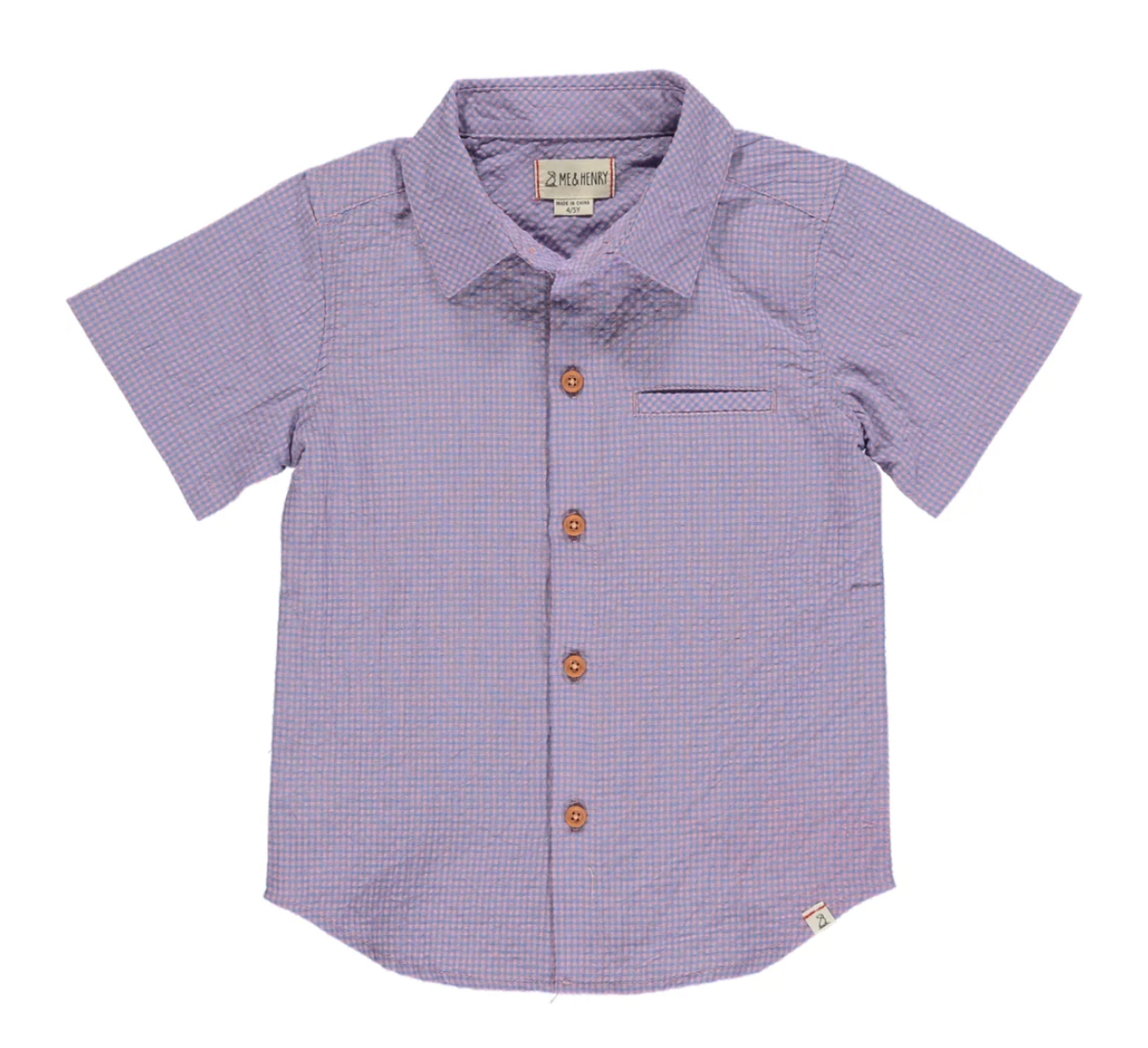Newport Blue/Pink Plaid Shirt