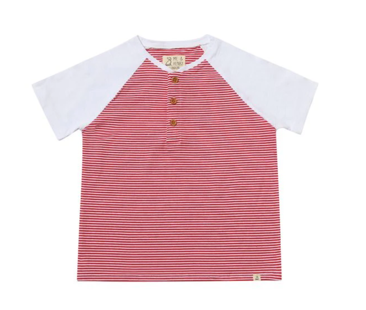 Beacon Red/White Stripe Henley