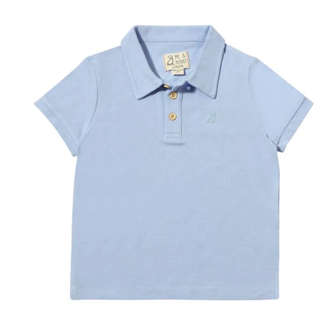 Shipping Blue Pique Polo