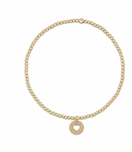 Egirl Gold 2MM Love Disc Bracelet