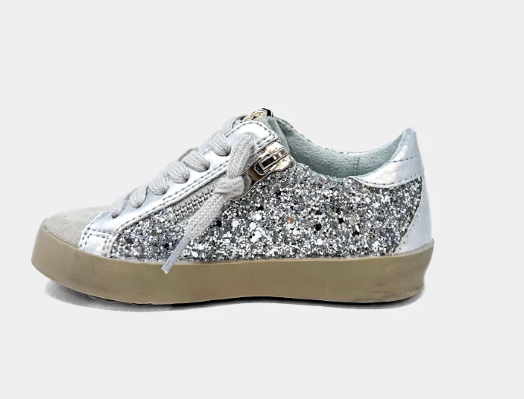 ShuShop Paula Silver Shimmer Sneaker