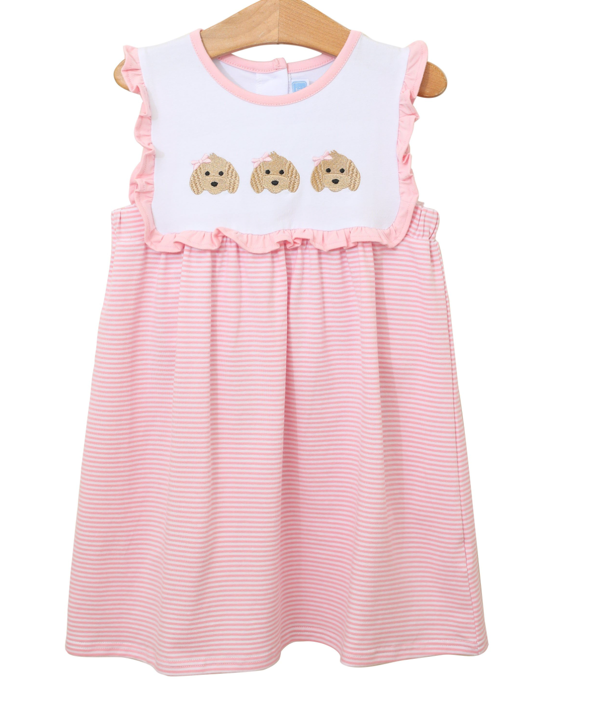TSK Puppy Trio Embroidery Dress
