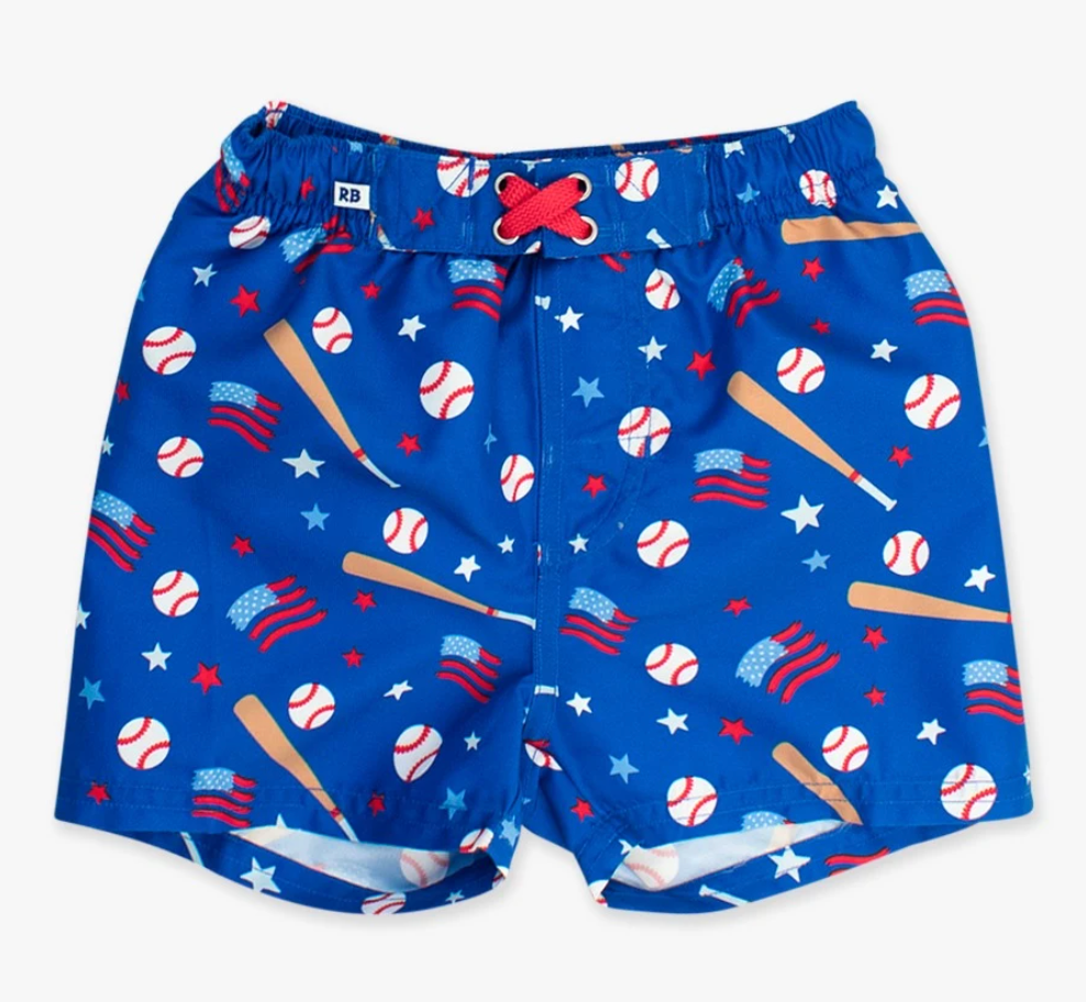 Play Ball Swim Trunks