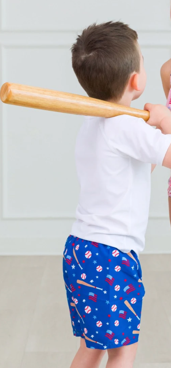 Play Ball Swim Trunks