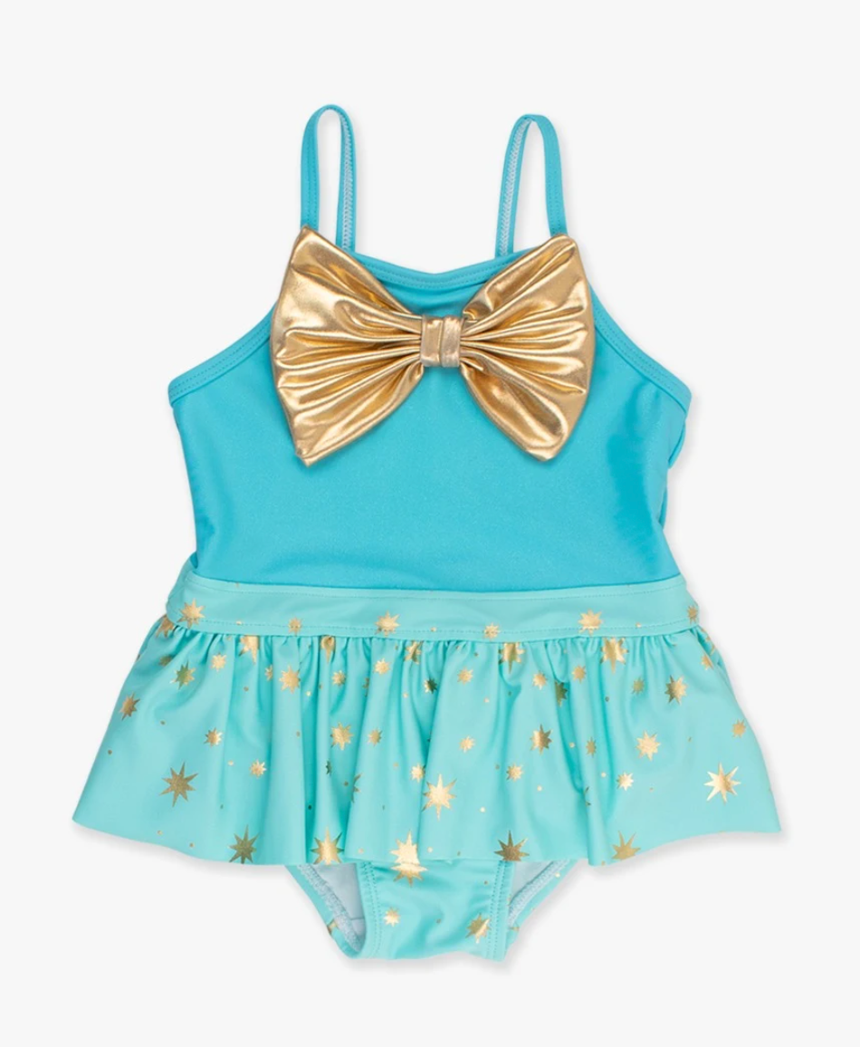Genie Princess Big Bow Skirted One Piece
