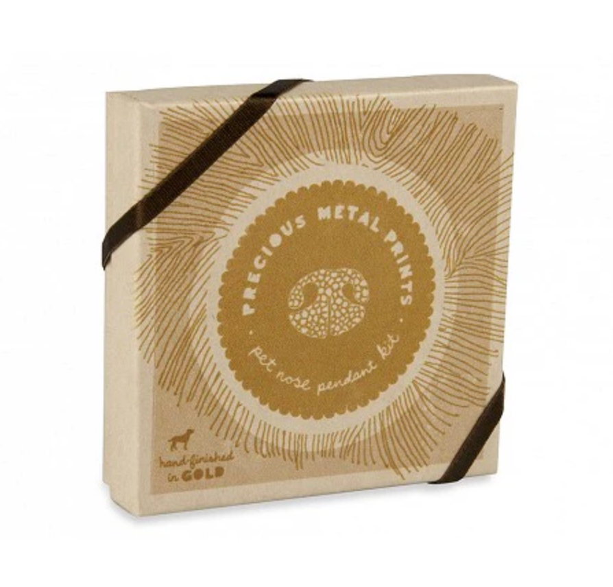 Custom Gold Pet Nose Print Pendant