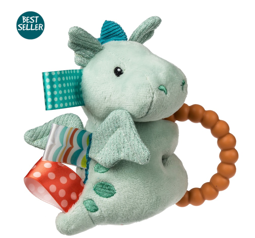 Taggies Drax Dragon Teether Rattle – 6″