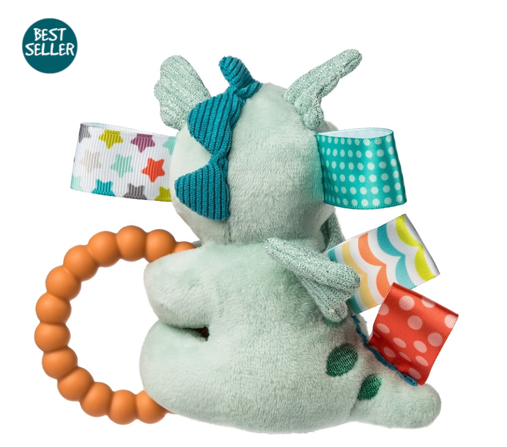 Taggies Drax Dragon Teether Rattle – 6″