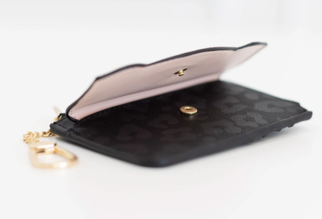 Black Leopard Coco Card Holder