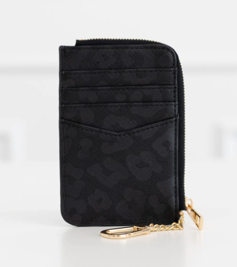 Black Leopard Coco Card Holder