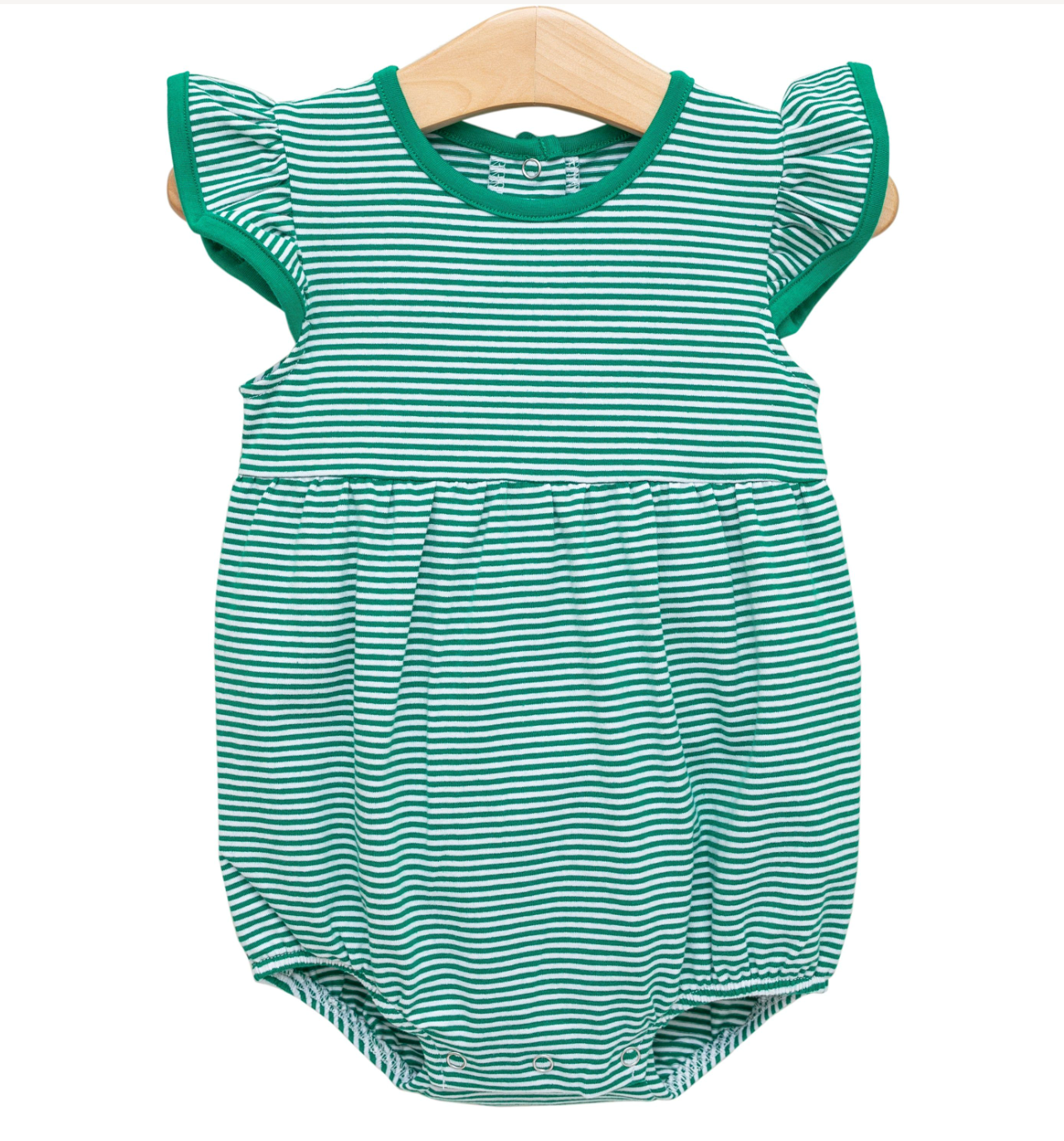 TSK Lucy Game Day Bubble- Green Stripe