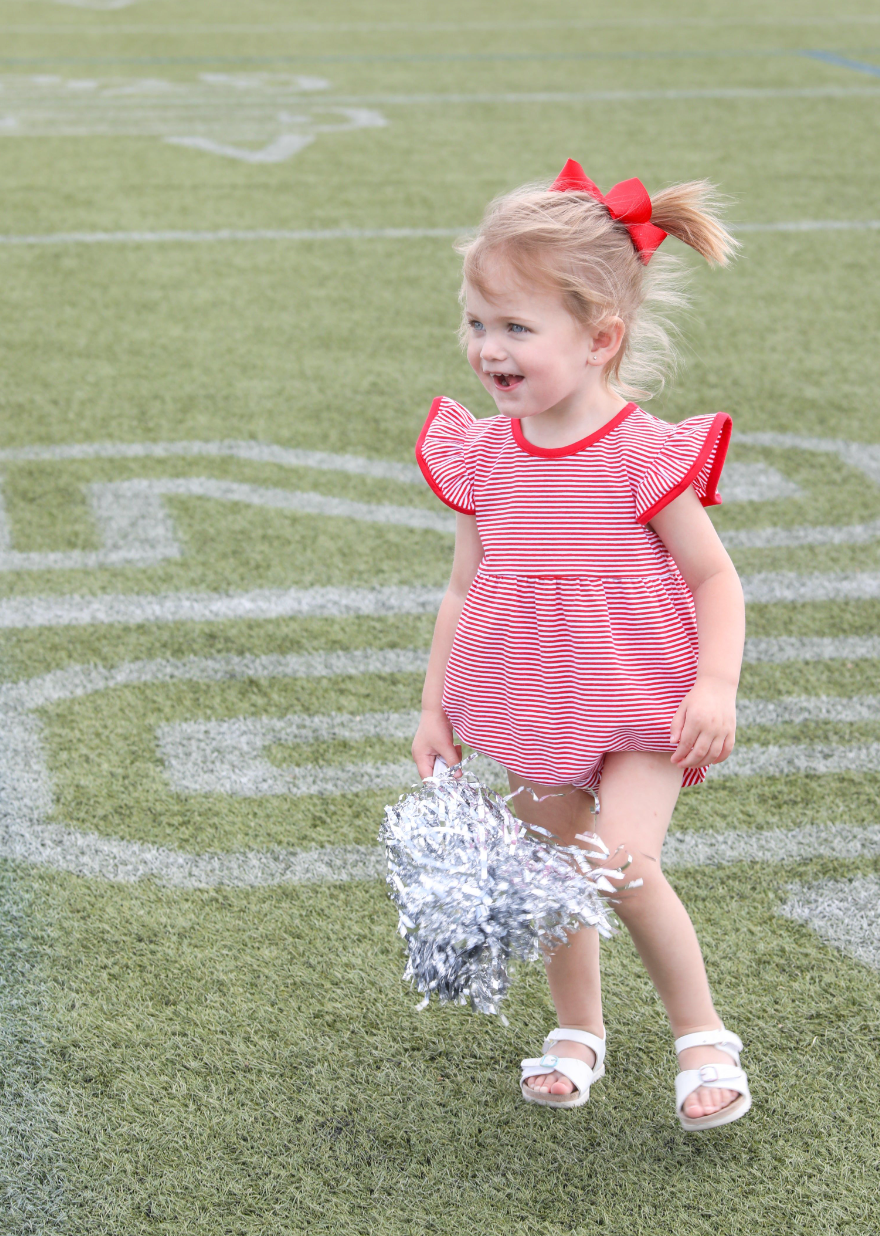 TSK Lucy Game Day Bubble- Red Stripe