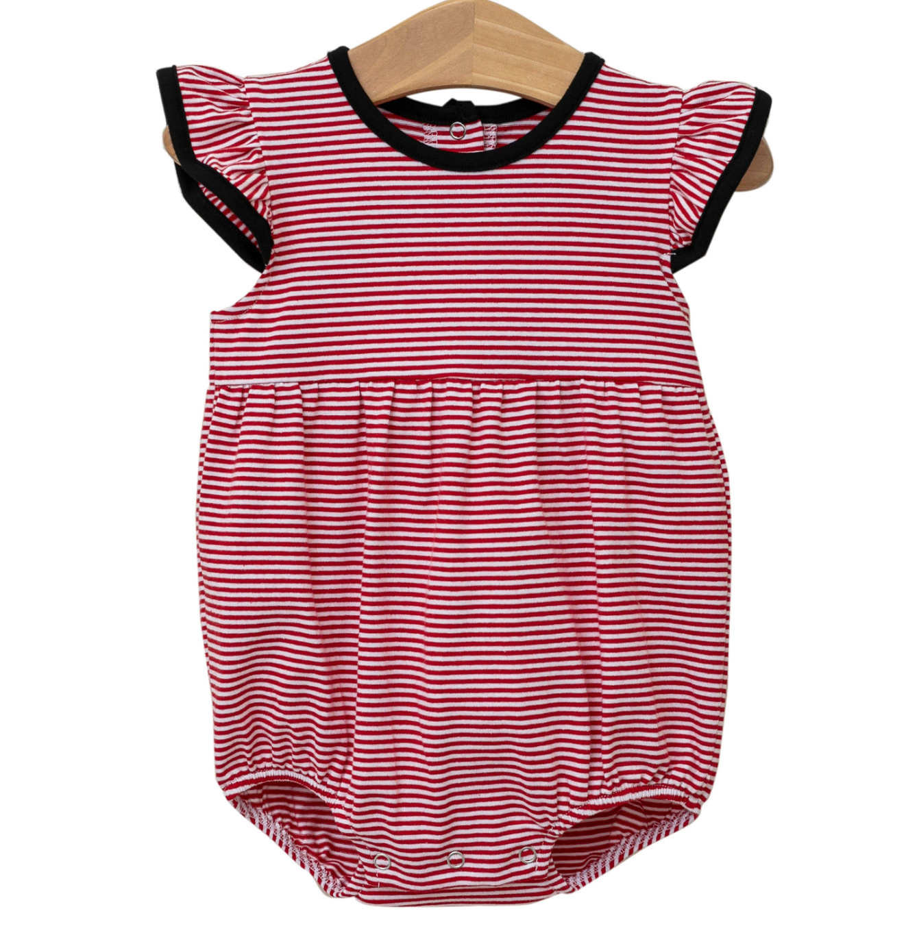 TSK Lucy Game Day Bubble- Red Stripe-Black