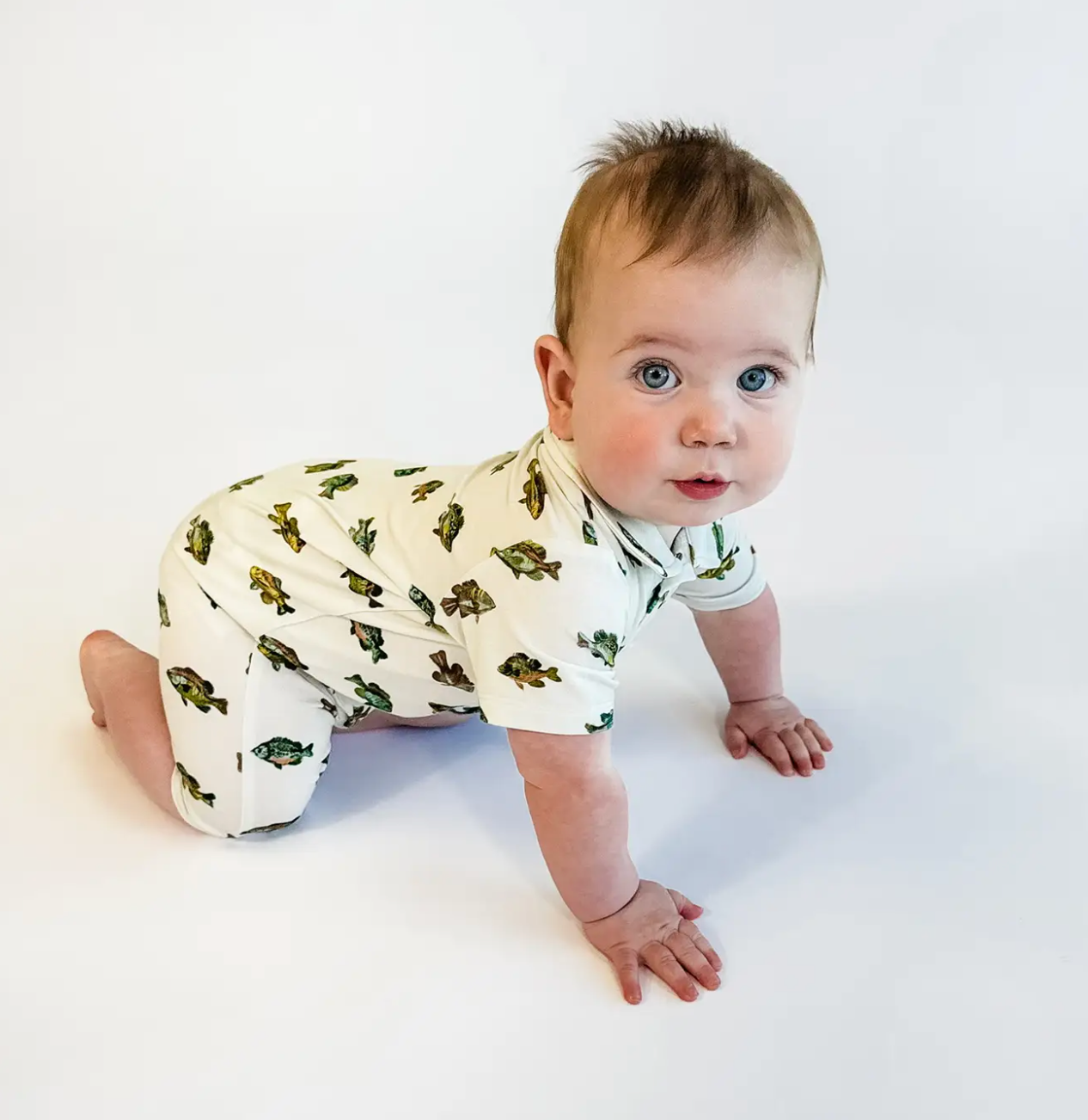 Lake Fish - SS Polo Romper