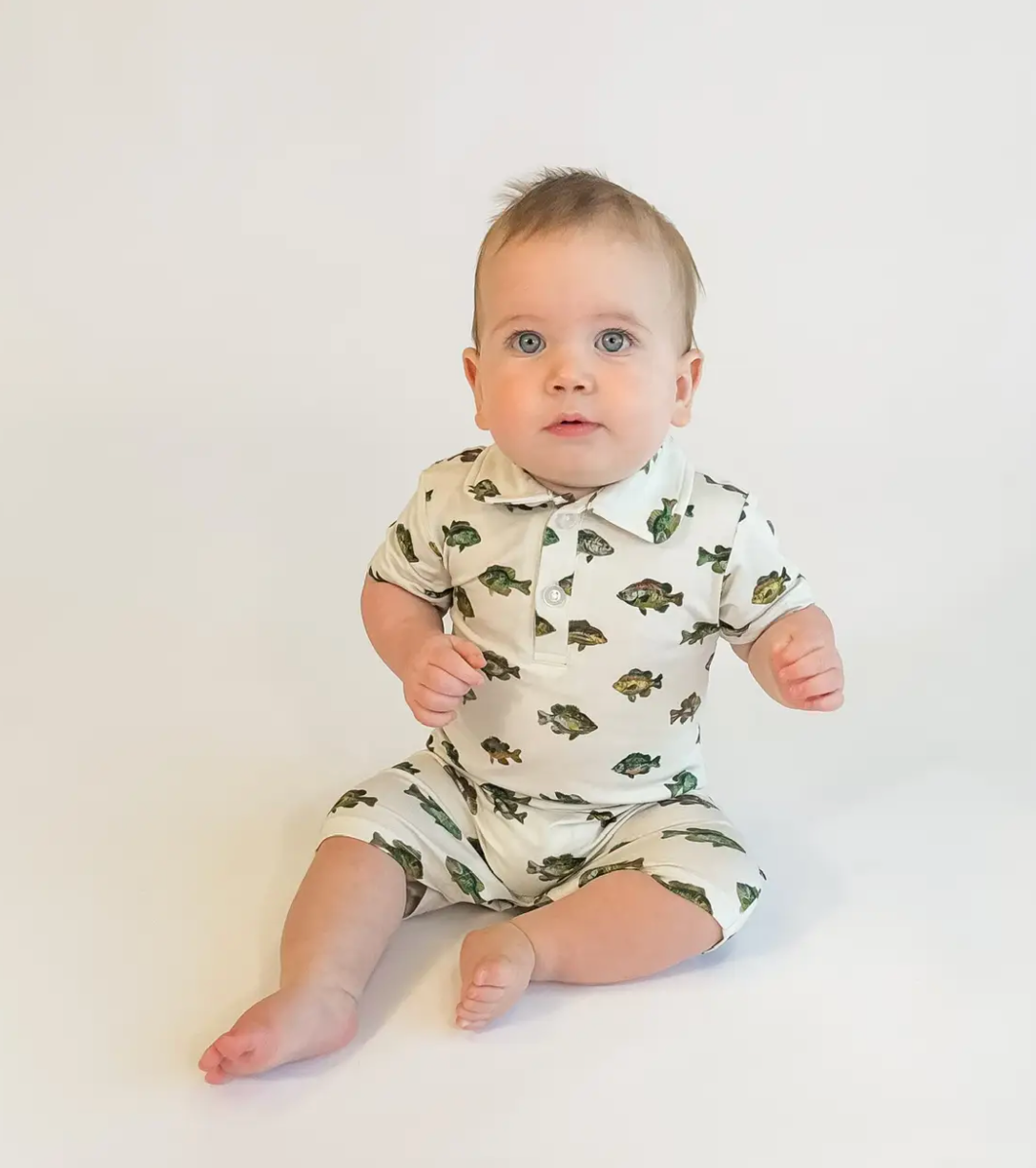Lake Fish - SS Polo Romper