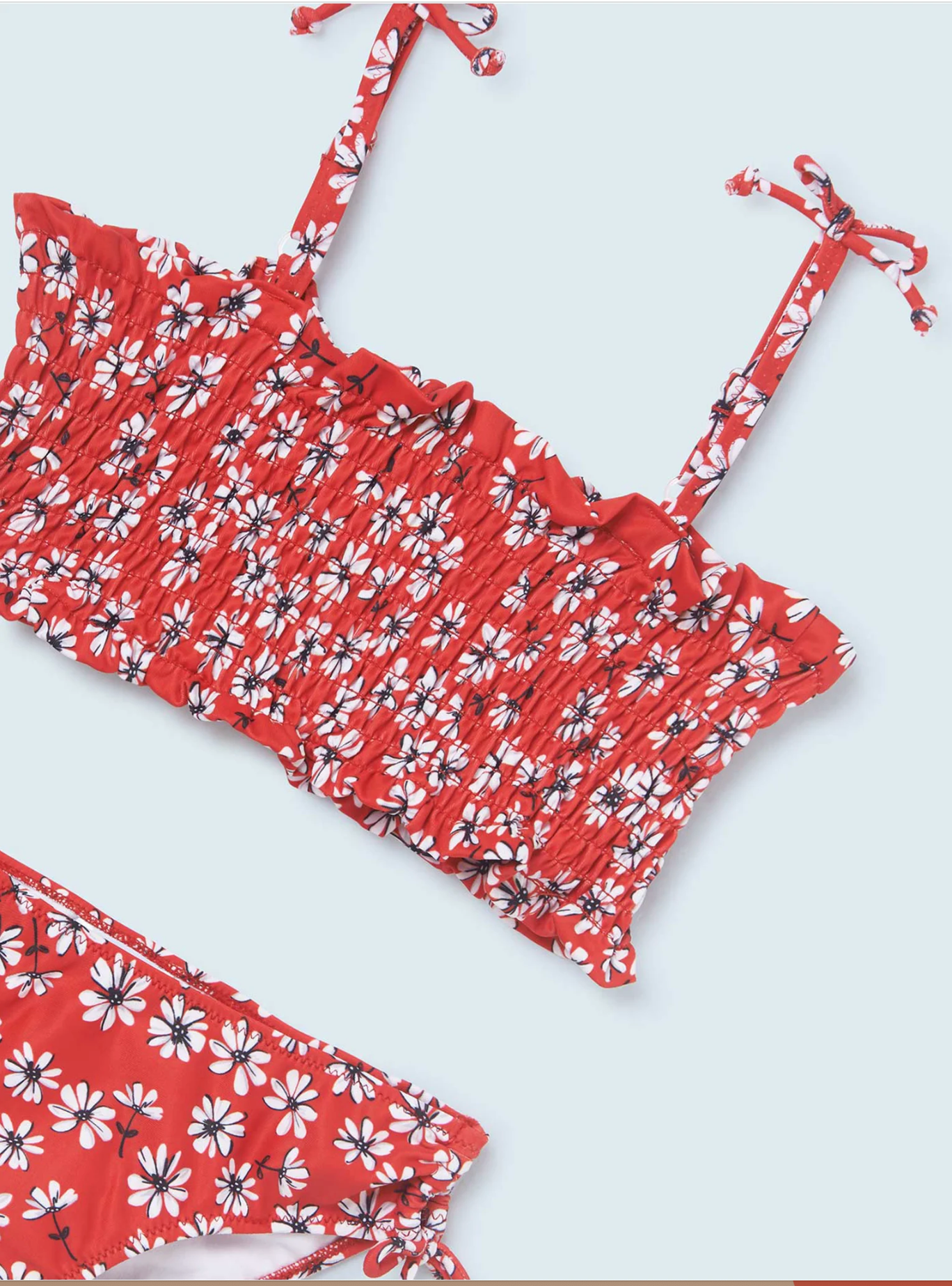 Red Floral Bikini